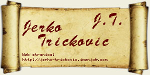 Jerko Tričković vizit kartica